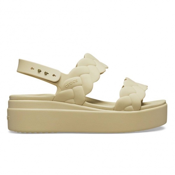Crocs Brooklyn Woven Upper Low Wedge Női szandál