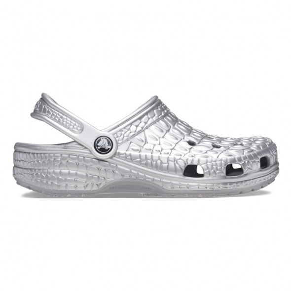 Crocs Classic Metallic Crocskin Clog női papucs