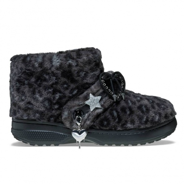 Crocs Classic Unfurgettable Leopard Boot női csizma