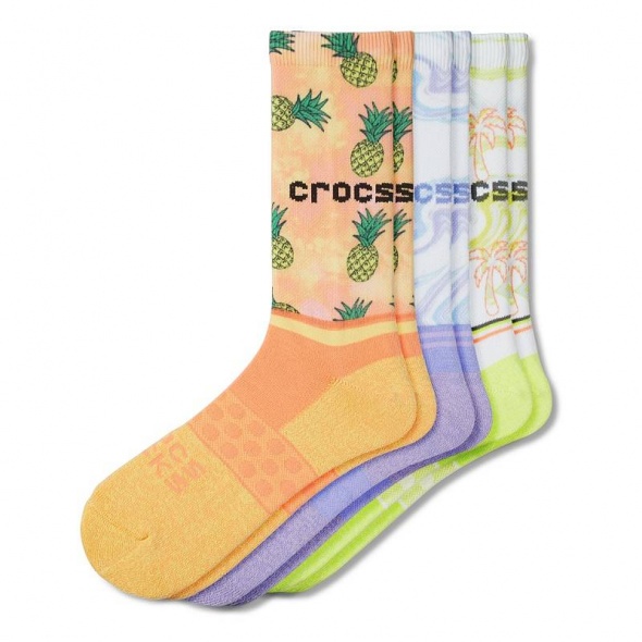 Crocs Crew Retro Resort (csomag - 3 db) Női zokni