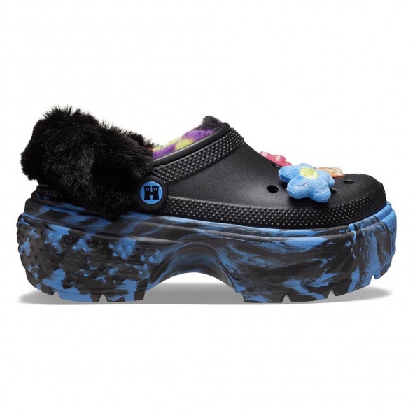 Crocs Happy Socks X Crocs Stomp Bundle női platform papucs