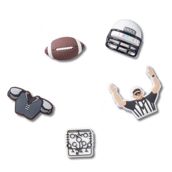 Crocs Jibbitz Amerikai futball csapat (5db) papucs kiegészítő