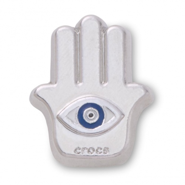 Crocs Jibbitz Ezüst Hamsa kéz papucs kiegészítő