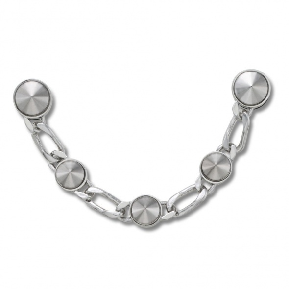 Crocs Jibbitz Ezüst luxus szegecselt lánc papucs kiegészítő