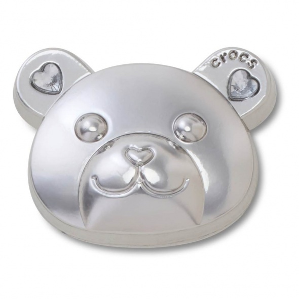 Crocs Jibbitz Ezüst maci fej papucs kiegészítő