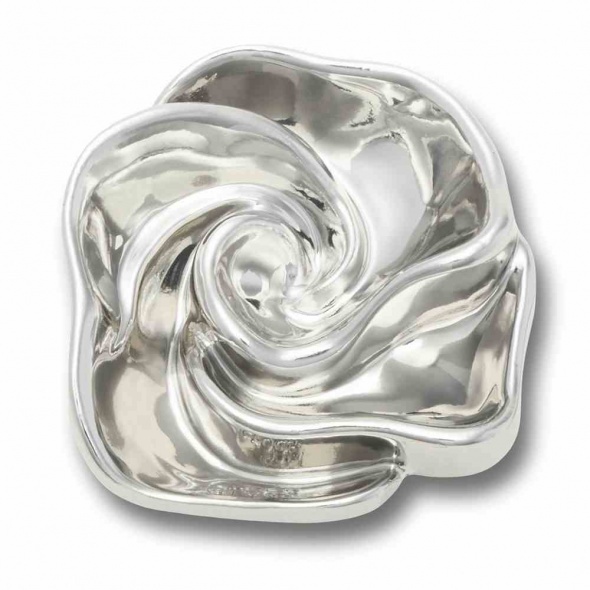 Crocs Jibbitz Ezüst virág csavar papucs kiegészítő