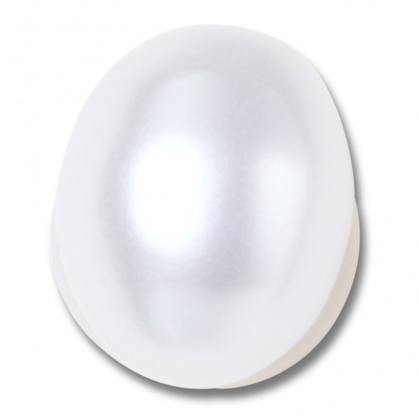 Crocs Jibbitz Fehér ovális barokk gyöngy papucs kiegészítő