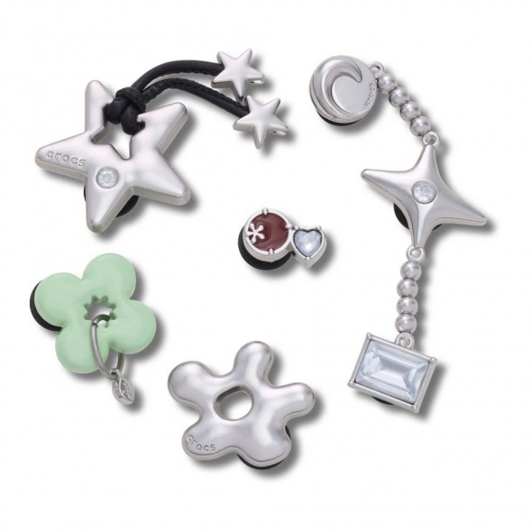 Crocs Jibbitz Fémes lógók (5db) papucs kiegészítő