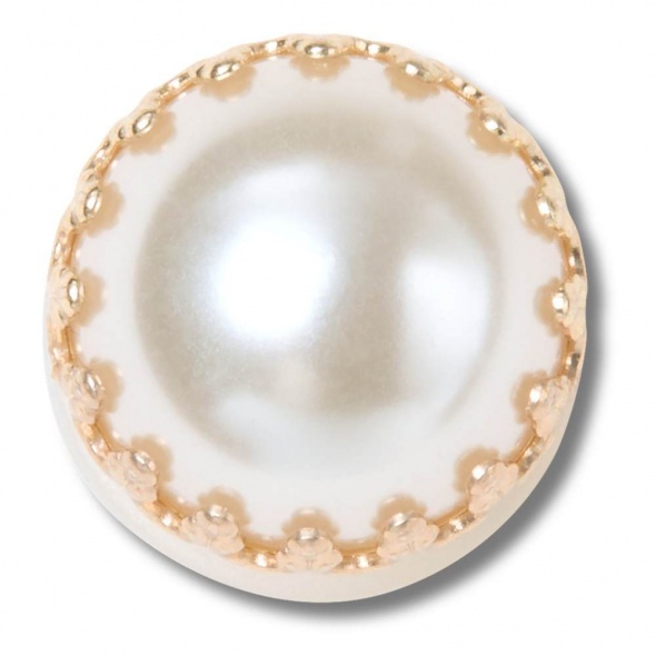 Crocs Jibbitz Gyöngy arany díszítéssel papucs kiegészítő