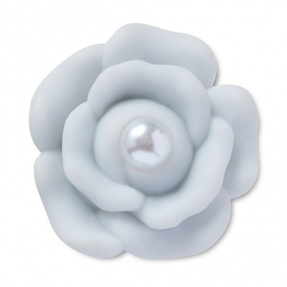 Crocs Jibbitz Halványlila virág gyönggyel papucs kiegészítő