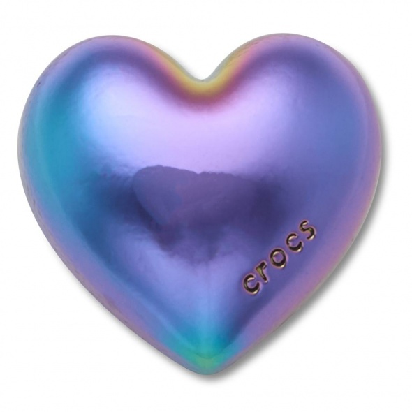 Crocs Jibbitz Irizáló buborék szív papucs kiegészítő