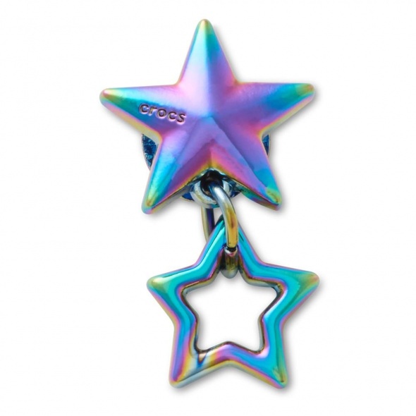 Crocs Jibbitz Irizáló dupla csillag papucs kiegészítő