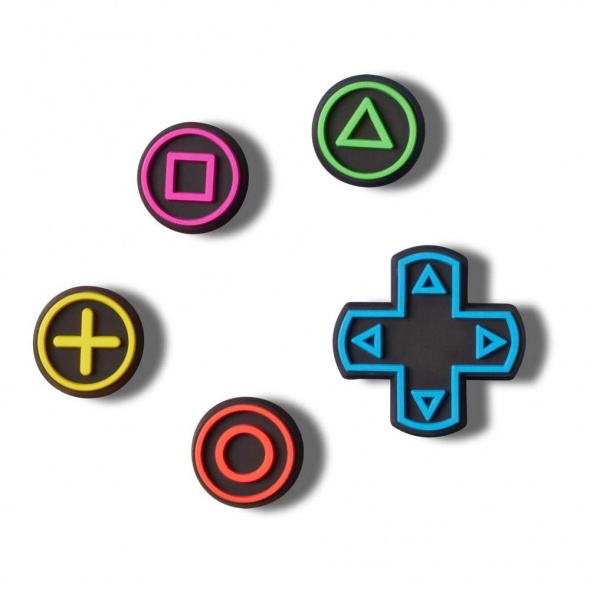 Crocs Jibbitz Kontroller gombok (5db) papucs kiegészítő