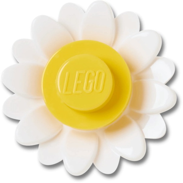 Crocs Jibbitz LEGO Fehér virágpapucs kiegészítő