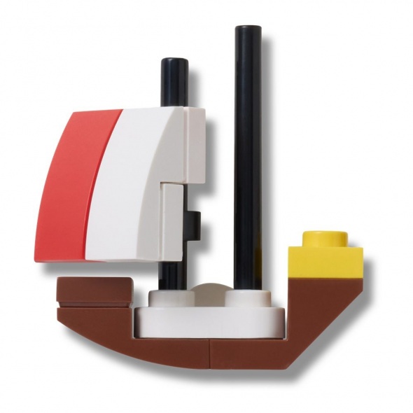 Crocs Jibbitz LEGO vitorlás hajó papucs kiegészítő