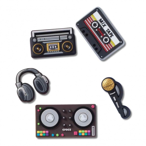 Crocs Jibbitz Mic Drop (5db) papucs kiegészítő