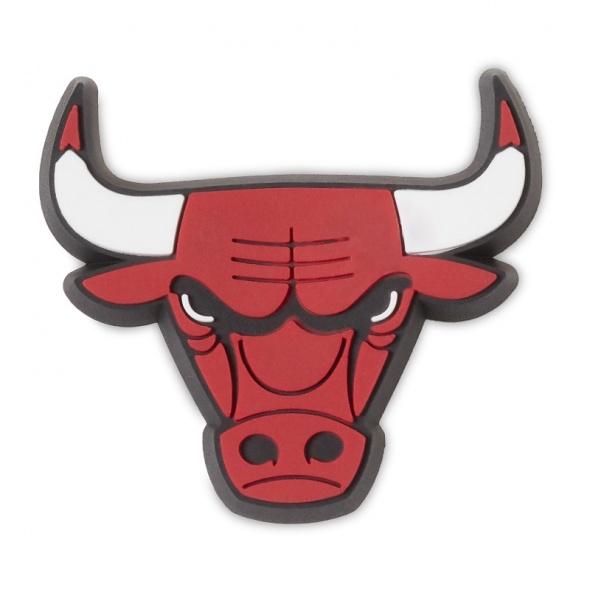 Crocs Jibbitz NBA Chicago Bulls Logo papucs kiegészítő