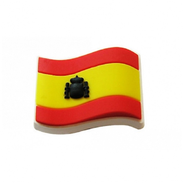 Crocs Jibbitz Spanyol zászló papucs kiegészítő