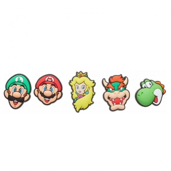 Crocs Jibbitz Super Mario (5 db) papucs kiegészítő