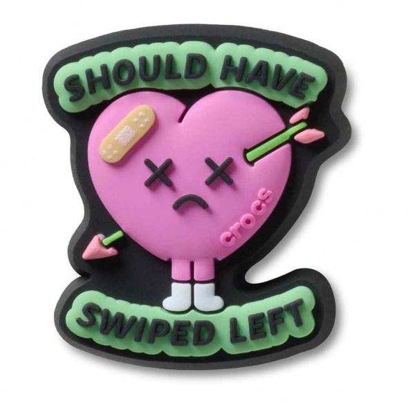 Crocs Jibbitz Should Have Swiped Left papucs kiegészítő