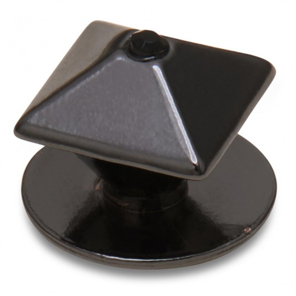 Crocs Jibbitz Sötét ezüst piramis szegecs papucs kiegészítő