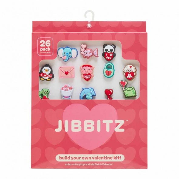 Crocs Jibbitz Valentin napi kártyák (26db) papucs kiegészítő