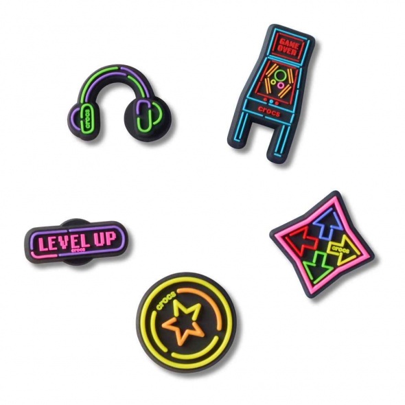 Crocs Jibbitz Videójátékos (5db) papucs kiegészítő