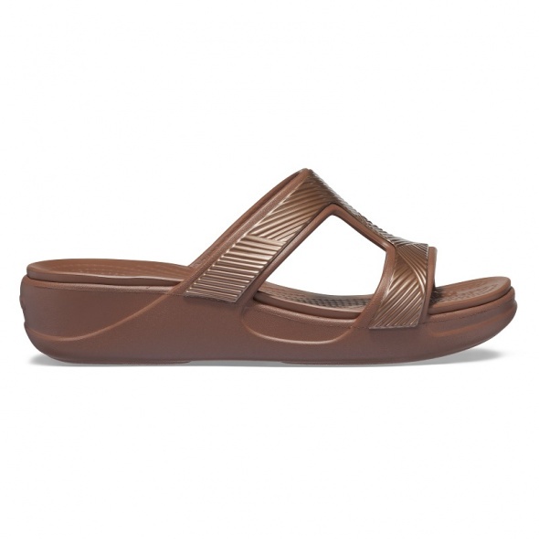 Crocs Monterey Metallic Slip-On Wedge W Női papucs