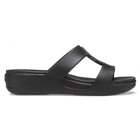 Crocs Monterey Shimmer Slip-On Wedge W Női papucs