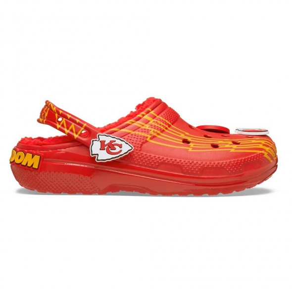 Crocs NFL Kansas City Chefs Classic Lined Clog bélelt férfi papucs
