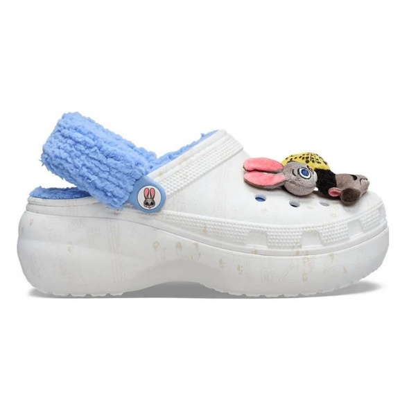 Crocs Zootopia Lined Platform Clog női bélelt papucs