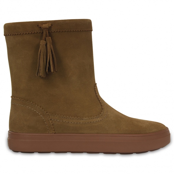 Crocs LodgePoint Suede Pullon Boot W bélelt női bokacsizma