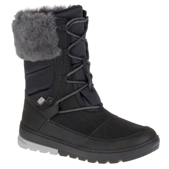 Merrell Aura Mid Lace Polar vízálló női hótaposó csizma