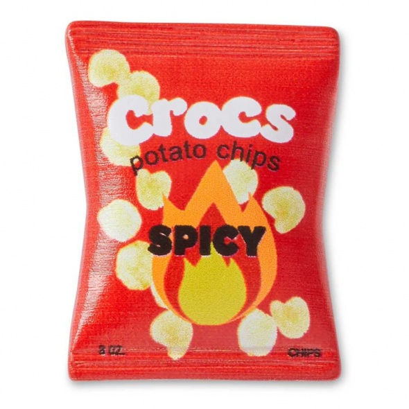 Piros chipses zacskó papucs kiegészítő