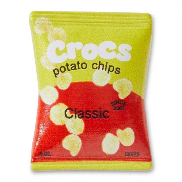 Sárga chipses zacskó papucs kiegészítő