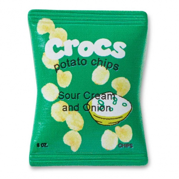 Zöld chipses zacskó papucs kiegészítő