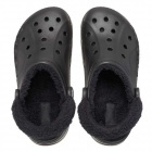 Crocs Baya Lined Fuzz Strap Clog Férfi, Női bélelt papucs