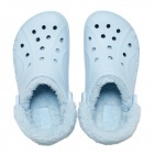 Crocs Baya Lined Fuzz Strap Clog Férfi, Női bélelt papucs