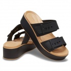 Crocs Brooklyn Buckle Matte Wrap Low Wedge Női szandál