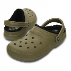 Crocs Classic Lined Pattern Clog téli bélelt papucs
