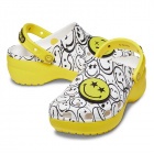 Crocs Classic Platform Smiley World Charm Clog Női papucs