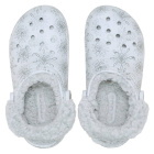 Crocs Fleece Lined Metallic Snowflake Clog Női bélelt papucs