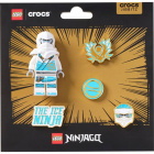 Crocs Jibbitz 4LW Ninjago Zane (5db) papucs kiegészítő