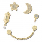 Crocs Jibbitz A boldogság hónapja (5db) papucs kiegészítő