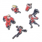 Crocs Jibbitz A Hihetetlen család (5db) papucs kiegészítő