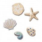 Crocs Jibbitz Arany kagylók (5 db) papucs kiegészítő