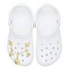 Crocs Jibbitz Arany szívlánc papucs kiegészítő