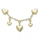 Crocs Jibbitz Arany szívlánc papucs kiegészítő