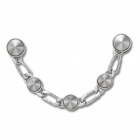 Crocs Jibbitz Ezüst luxus szegecselt lánc papucs kiegészítő