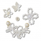 Crocs Jibbitz Fehér gyöngyök (5db) papucs kiegészítő